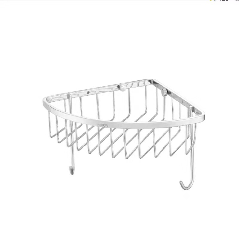 Wrigley toilet bathroom shower room triangle basket shelf single floor corner wall hanging bar AGJ20B actually home