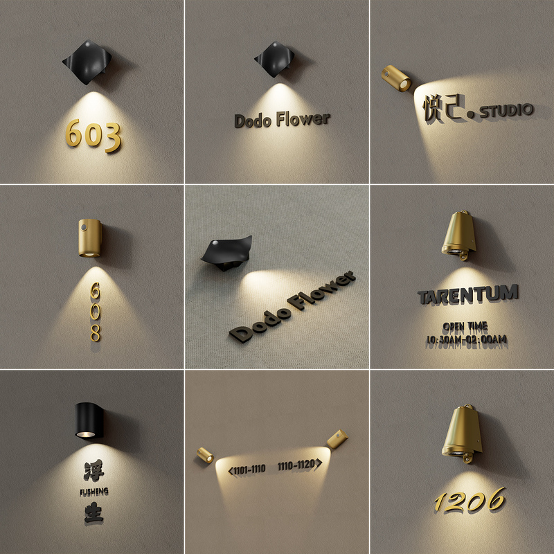 Rechargeable Induction Light-Emitting Wall Lamp, Wiring-Free House Number Spotlight, Hotel Room Number Sign, Beauty Shop Sign Light Rechargeable Induction Light-Emitting Wall Lamp, Wiring-Free House Number Spotlight, Hotel Room Number Sign, Beauty Shop Sign Light