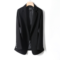 Spring dress black suit jacket female temperament design sense formal dress female slim short style small man fried street small suit