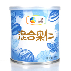 39.2元包邮  中粮 Merveille 美滋滋 腰果/花生/大杏仁/榛子混合果仁 218g*2罐