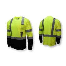 Export tail SLR light clothing night riding fluorescent breathable reflective long-sleeved T-shirt sun protection clothing safety protective clothing for men