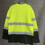 Флуоресцентный светоотражающий безопасный ночной лонгслив, большой размер