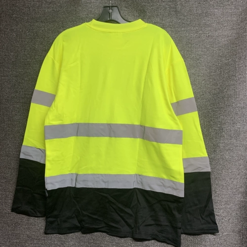 Флуоресцентный светоотражающий безопасный ночной лонгслив, большой размер
