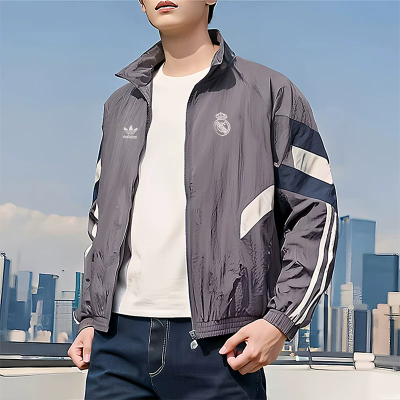 Осенняя теплая куртка с длинным рукавом Adidas, спортивная форма для отдыха