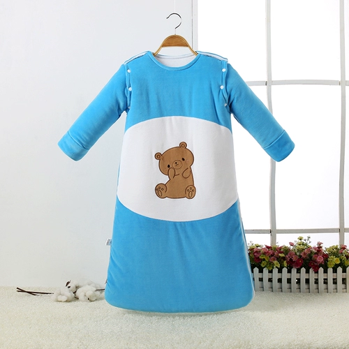 Детский хлопковый спальный мешок для новорожденных, детское одеяло, подходит для подростков, увеличенная толщина