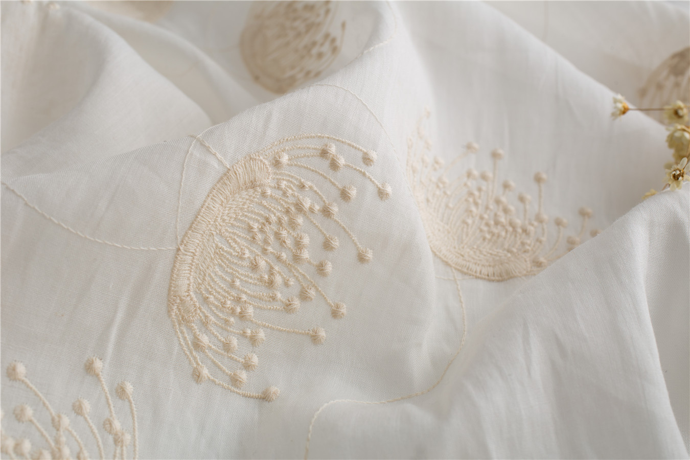 Brand Order Fabric Wearing Stereo Embroidery Process Embroidery Women Fabric Leavening Process Embroidery