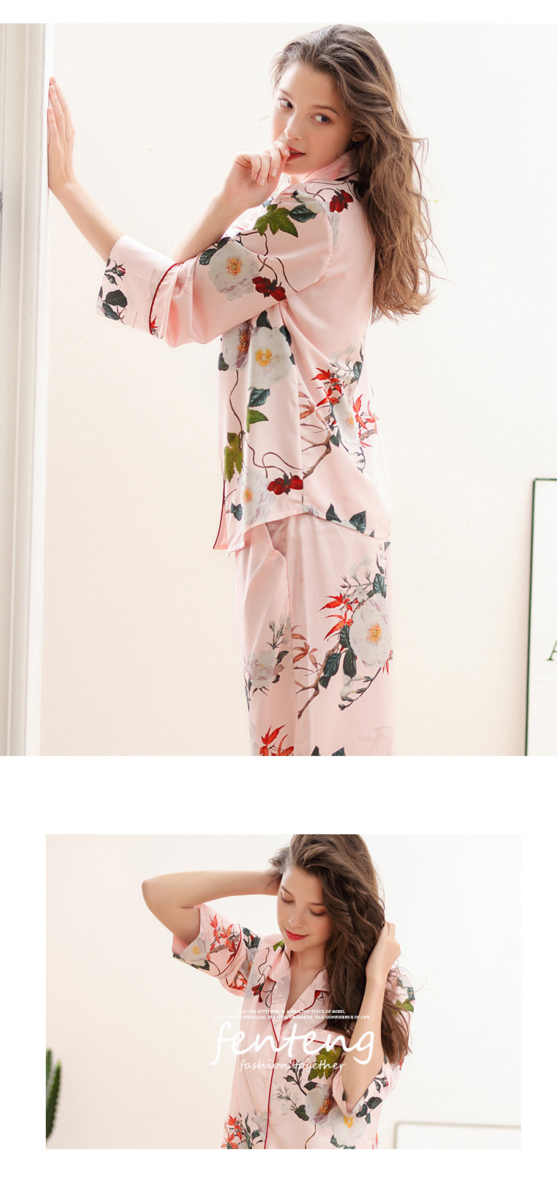 Pyjama pour femme à manches longues - Ref 2987957 Image 15