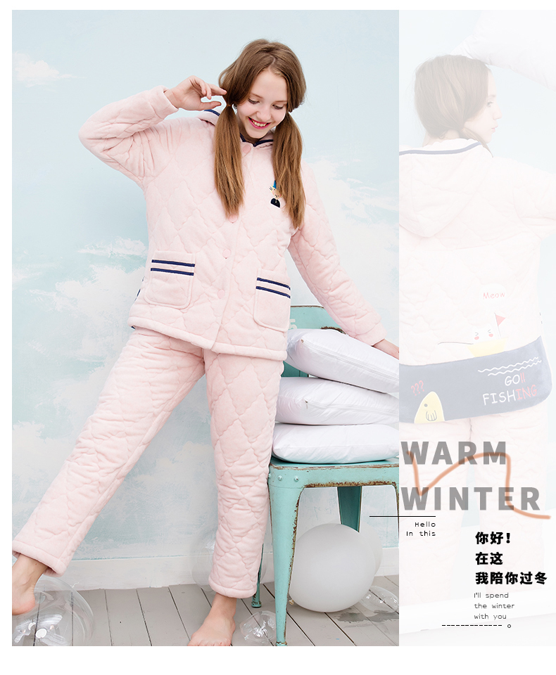 Pyjama pour femme à manches longues - Ref 2992080 Image 6