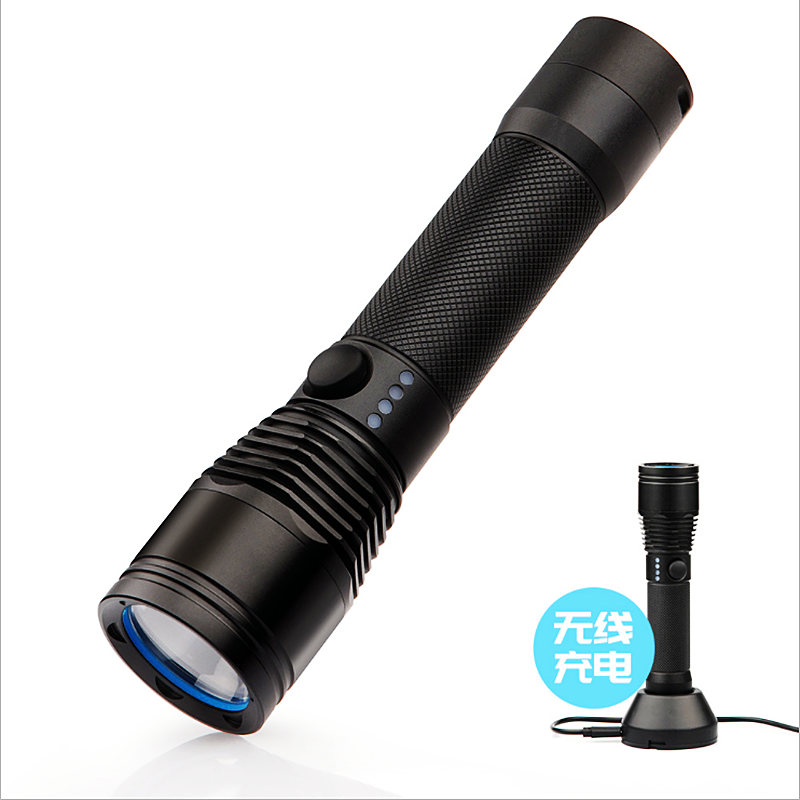 Focusable Charging Ocean King JW7632 Bright Light Waterproof Flashlight Safety Helmet Headlights Fire Flood Control Super Bright