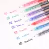 Snow straight liquid needle tube water-based ballpoint pen office female student with 0 5mm color black multi-color gel pen signature pen