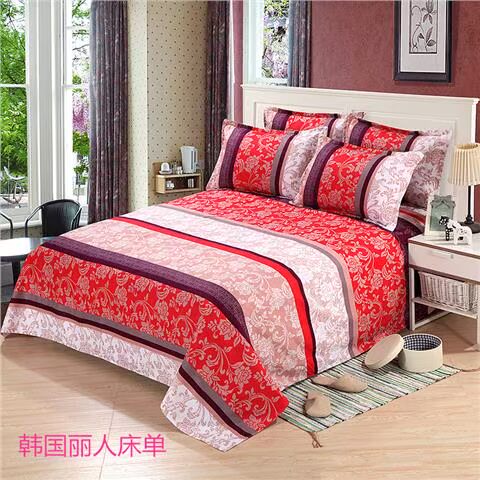 Tấm bông mùa đông đơn mảnh lớn màu đỏ đám cưới sản phẩm giường cưới bông 1,5m1,8m2.0 mét - Khăn trải giường ga trai giuong