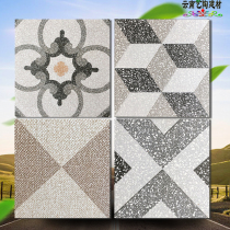 600x600 terrazzo parquet tile antique brick non-slip wear-resistant living room floor background wall restaurant