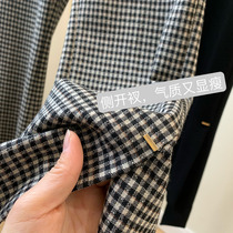 Legs length two meters 8 French style retro high waist pituitary sensation slim open fork small sub microlaserpants woman 2021 new
