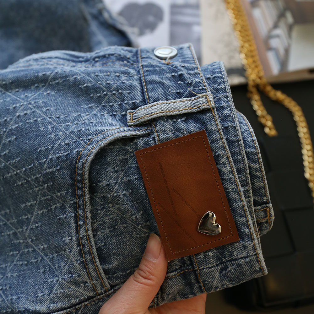 Version type chicory good creaty light loosens slim and high waist straight cylinder wide-legged jeans Women 2021 new