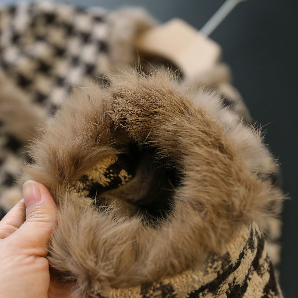 High - end luxury lady names small short - term plus - hair jacket a - word skirt suit female winter