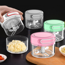 Double layer does not hurt hands garlic paste artifact hand drawn garlic mash machine hand garlic small crusher garlic cut garlic