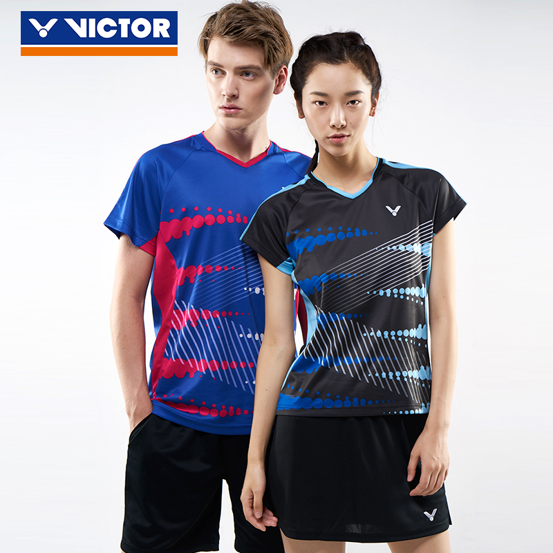 Victor Wickdo New Badminton Short Sleeve Knitted T-shirt in the summer of 2018 8009 81009