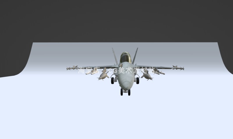 图片[7]-【Blender美国空军战斗机F18大黄蜂3D飞机战机模型素材】-cg男孩