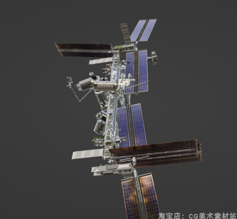 图片[12]-【Blender/C4D/FBX太空航天飞船美国NASA国际空间站天宫3D模型素材】-cg男孩