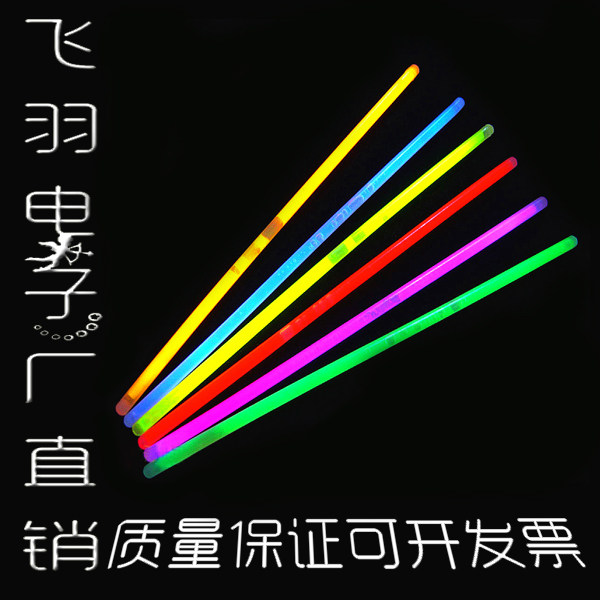 Disposable fluorescent stick with connector for party and concert (100 pieces)