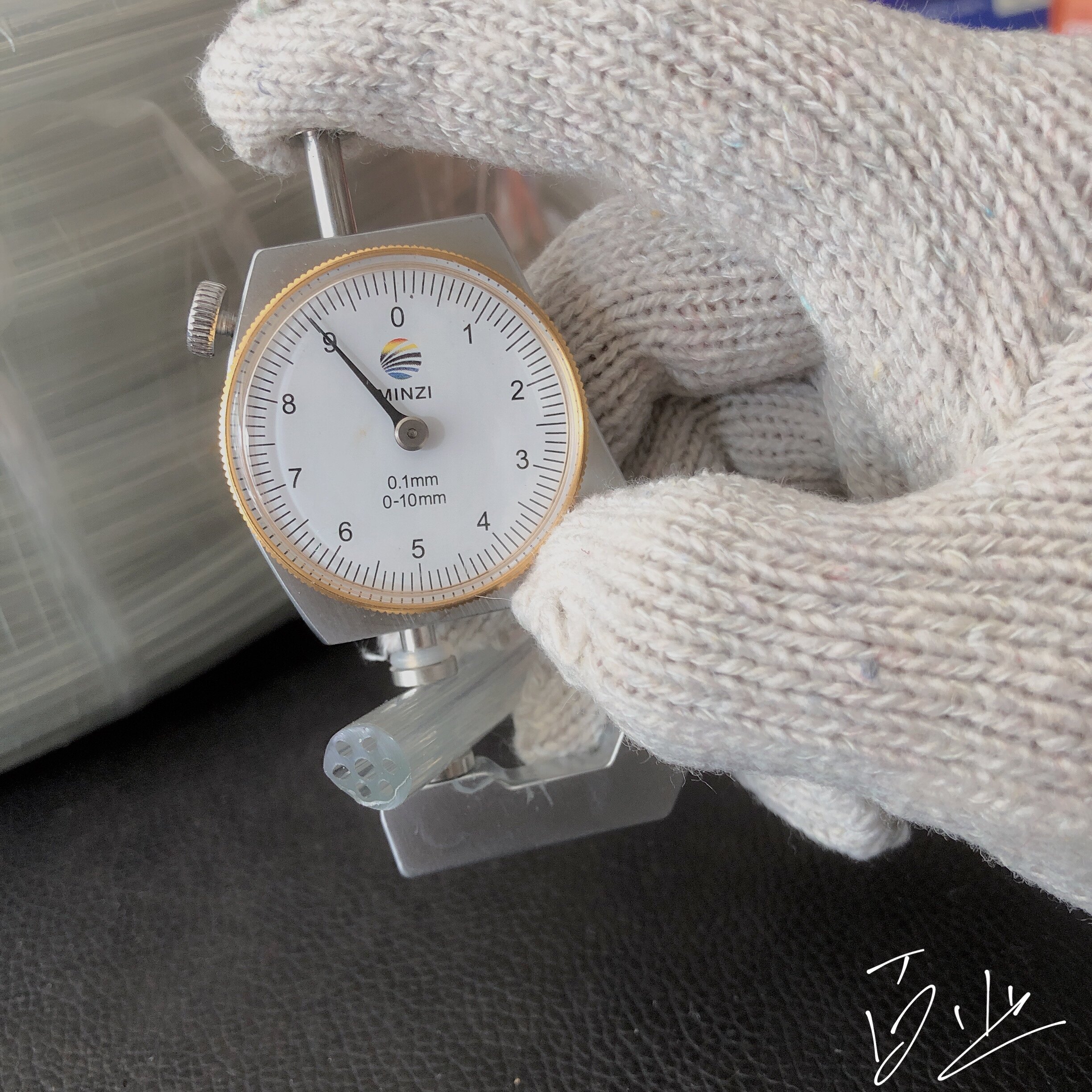 Handmade leather goods PV handle core reinforced cored rope handbag diy high elastic handle with hole