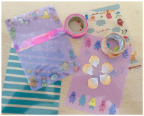 特价 日本进口 Mind Wave 可爱轻薄小垫板 胶带分装板 书签塑料卡