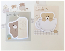 Mushroom tun Japan import Q-LiA small bear mocomocha convenience post writing a message hand tent to sign