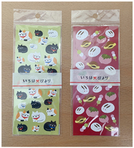 特价 日本进口 Mind Wave 和风日式褶皱和纸贴纸 小兔子猫咪企鹅