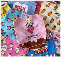 Special offer imported from Japan Mind Wave cute small square towel childrens towel portable handkerchief