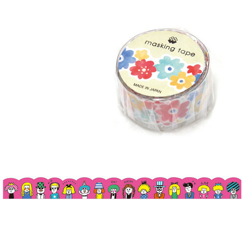 Mushmushun Japanese imported Mindwave and paper tape character party style style small person expression