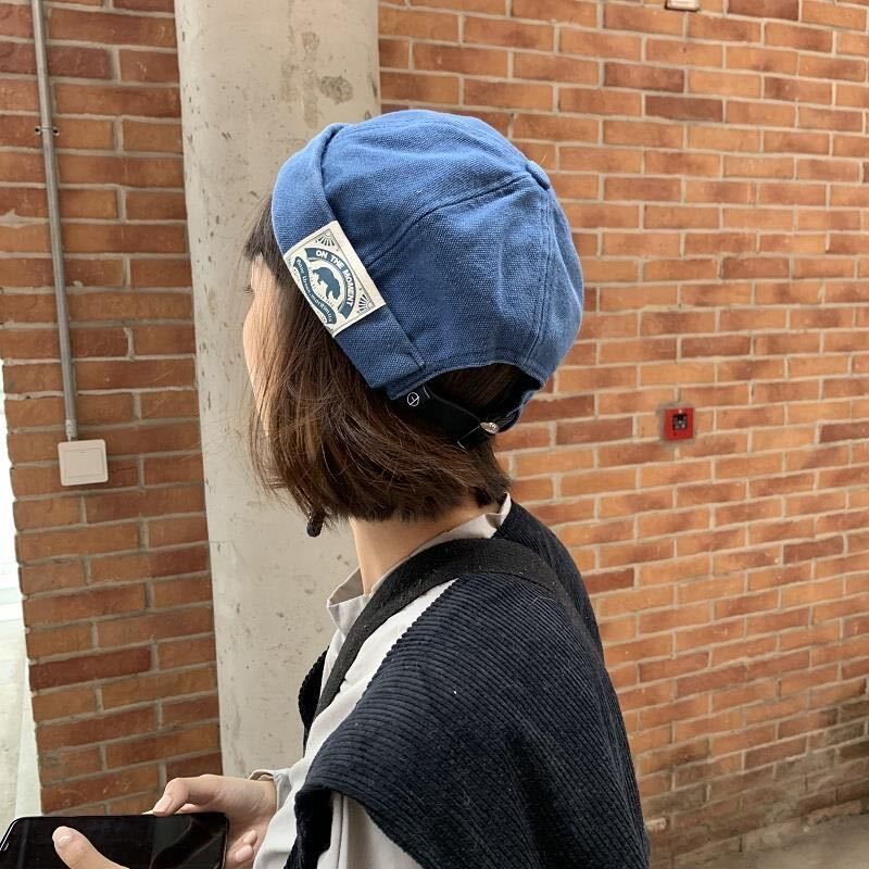 Hat Men's Day Ensemble Retro Appliqua Cuppa Hat Yuppie Dome Landowners Hat Tide Summer 100 Hitchhiking Leisure Berets-Taobao