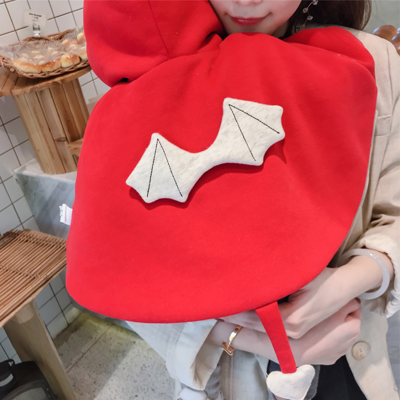 Autumn and winter baby cloak thickening baby going out cloak 3-9 months male plus velvet warm shawl 6 coat female 12