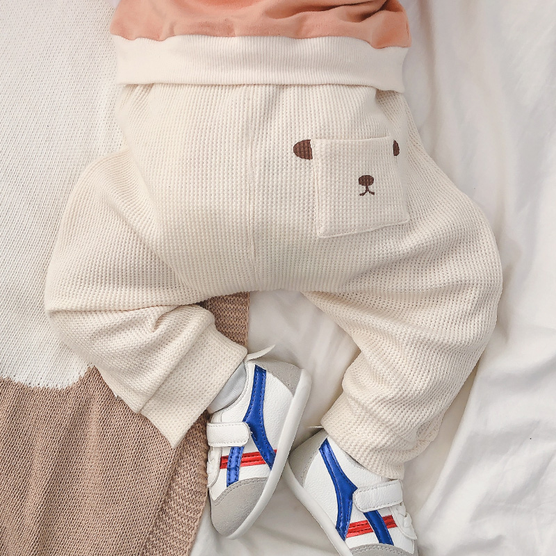 0 - 2 year old baby autumn baby cartoon big ass casual pants thin loose spring and autumn pure cotton PP trousers 1