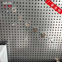 Supermarket adhesive hook love Apple hook ornaments hook hook hole porous hook small shelf display rack