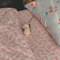 Peony flower Chinese classical feather pure cotton cloth set for double single piece bed linen pillow case quilt cover bed product