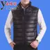 Áo vest nam trẻ trung và nam trung niên ấm áp cotton mùa thu và mùa đông vest vest vest mùa thu áo khoác nam áo ghi lê nhiều túi Áo vest cotton