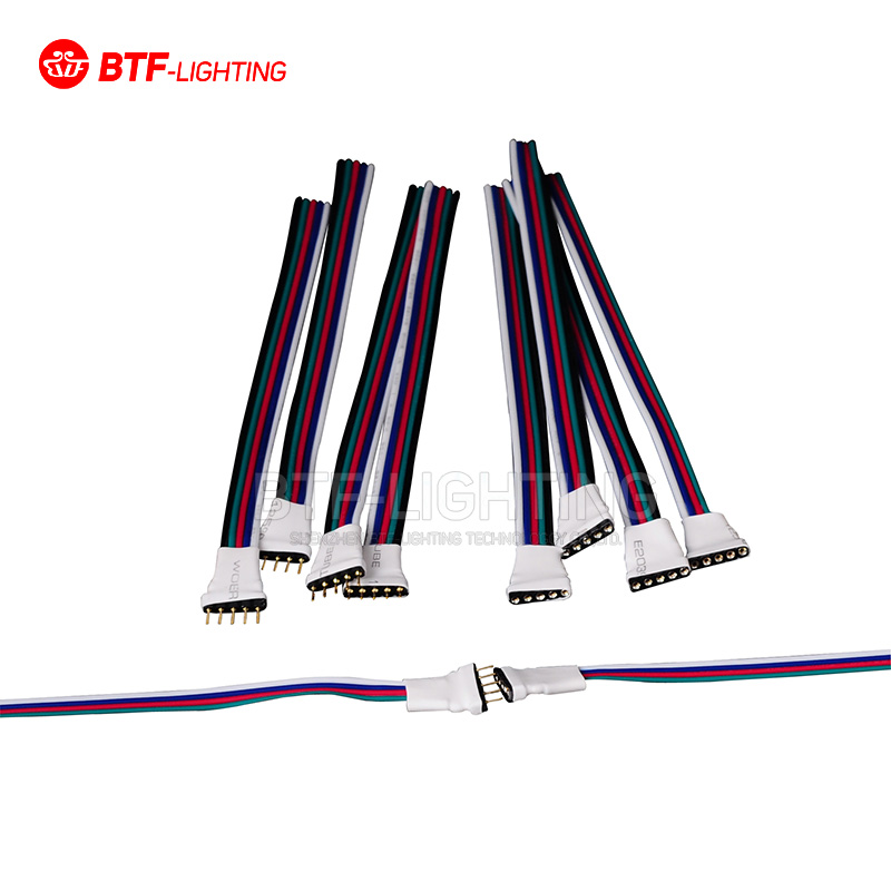 LED light with accessories RGBW connector terminals 5pin24AWG Connection head matching line length 15cm