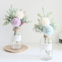 ins Nordic emulated dandelion sitting room table decoration shop window floral bouquet furnishing fake flower small embroidered ball swing piece floral