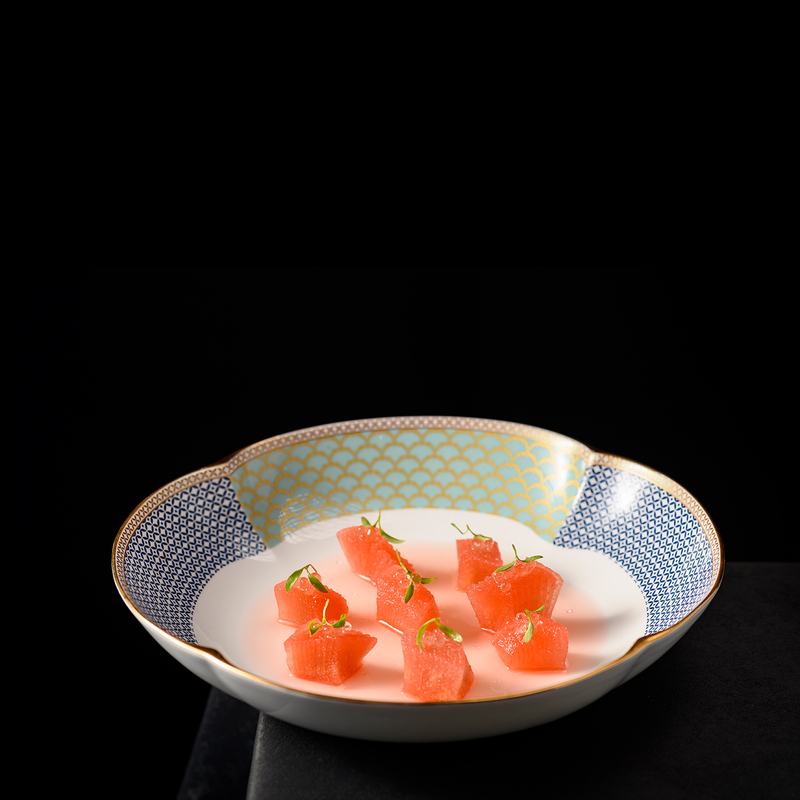Pioneer Chef Tableware Artistic Cuisine Club Bone China Tableware Cold Dish Tableware Hot Dish Presentation Tableware Trendy Tableware