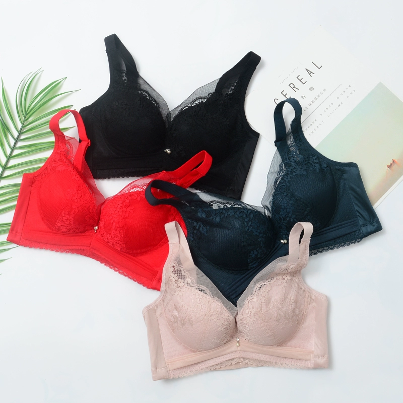 Musil Wen Bra 5369 Sexy Gathering Mỏng Không Thép Vòng B Cup Đồ lót Bộ sưu tập Trên Áo ngực có thể điều chỉnh - Strapless Bras