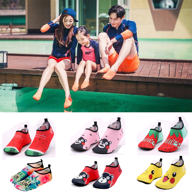 Beach Shoes Women's Boys Parent-child Snorkeling Shoes Socks Non-slip Soft Bottom Children Summer Swimming Speed Dry Diving Yoga Creek Footwear Socks