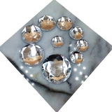 Тайваньская акриловая ручная работа, круглая, с фаской, серия сверл с двойным отверстием, одежда, свадебное платье, украшения со стразами, аксессуары «сделай сам»