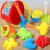 Childrens beach toy set Boy girl baby digging sand shovel and bucket Playing with sand Cassia tools Beach shovel