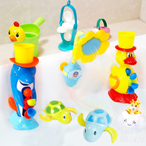 Baby baby bath toy boy child play water shower small yellow duck play water swimming bath artifact
