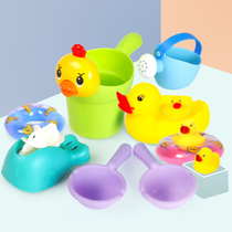 Douyin with baby bath toys children boys and girls baby play water water paddling small ducks pinch called shower shower
