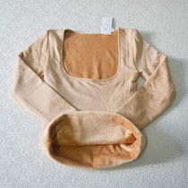 Winter breast support chest chest warm underwear womens one-piece coat plus velvet thickened breastfeeding tight autumn clothes cotton sweater