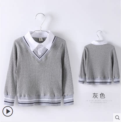 Kindergarten Garden clothes Spring and autumn loaded with clothes fake Two Inn Wind boys and girls Children and primary school students class uniforms 100 hitch