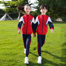 Primary school uniforms Spring and autumn clothes with three sets of new colleges Wind children class clothes kindergarten Garden clothes Games suit
