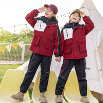 Kindergarten Garden Clothing Winter Submachine Clothing Three Sets Children Class Clothes Autumn Winter Style Sports Wind Suit Elementary School Uniforms