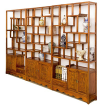 Pleasant Family Tribal Bookshelves Solid Wood South Elm Wood Bou Ancient Shelf Chinese Vintage Shelf Multi Treasure Cocky Antique Furniture antique furniture